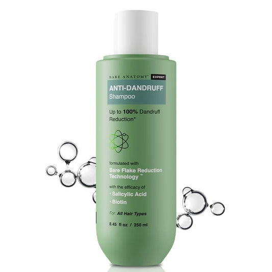 Bare Anatomy Anti Dandruff Shampoo | Reduces Up to 100% Dandruff and Strengthens Hair | Derma Approved Shampoo with Salicylic Acid & Biotin | Helps Remove Flakes and Itching | Shampoo For All Hair types | For Women And Men | 250ml, buy Anti Dandruff Shampoo online, Haircare, Hair Cleanser