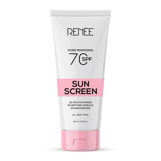 RENEE Pore Minimizing Sunscreen SPF 70 With 2% Niacinamide For All Skin Types, 50ml