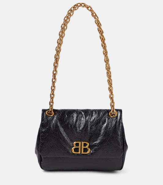 Balenciaga Monaco Mini Leather Shoulder Bag