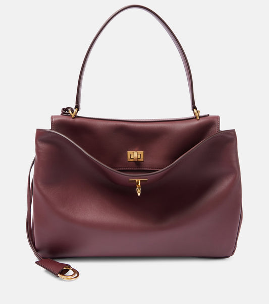 Balenciaga Rodeo Medium Leather Tote Bag