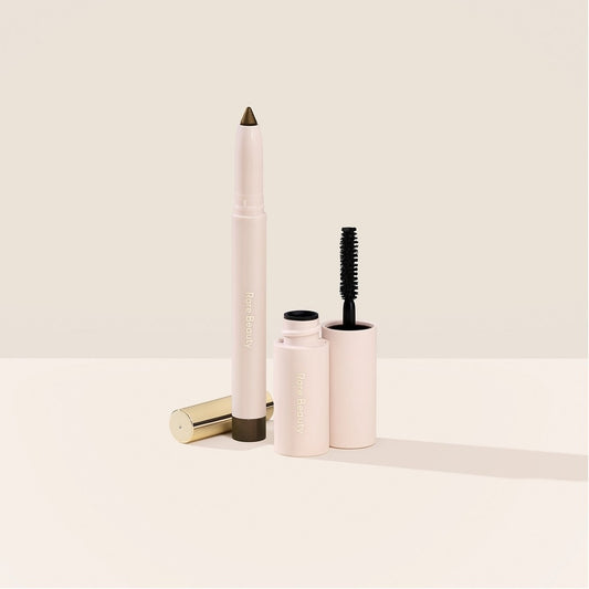 Rare Beauty Selena's Essential Eye Duo Set - 9.30ml, eyeshadow, mascara, 
New Cream Lip Stain • 5ml,  Buy premium makeup products online in India at pure pearl beauty at 20-60% discount
