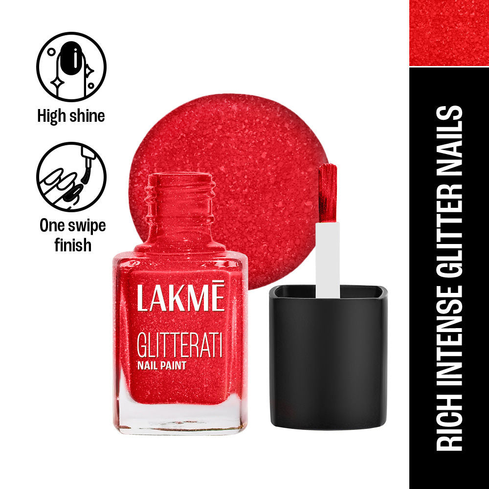 Lakme Glitterati Collection Nail Paint For High Glam, 114(12ml)