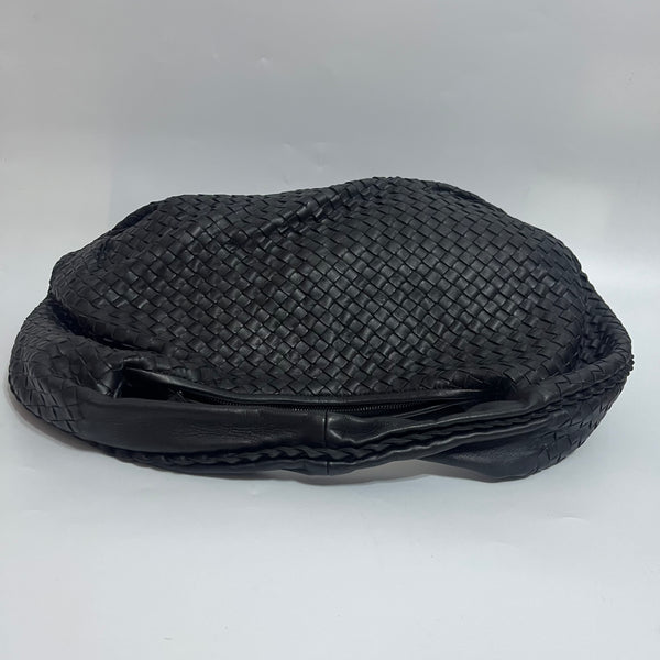 Bottega Veneta Belly Hobo Intrecciato Black