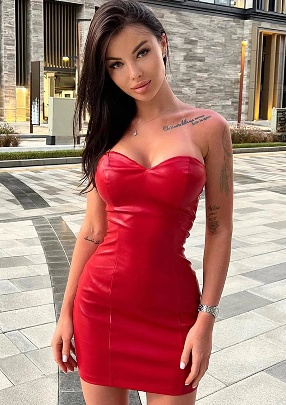 Red Short Bodycon Dress