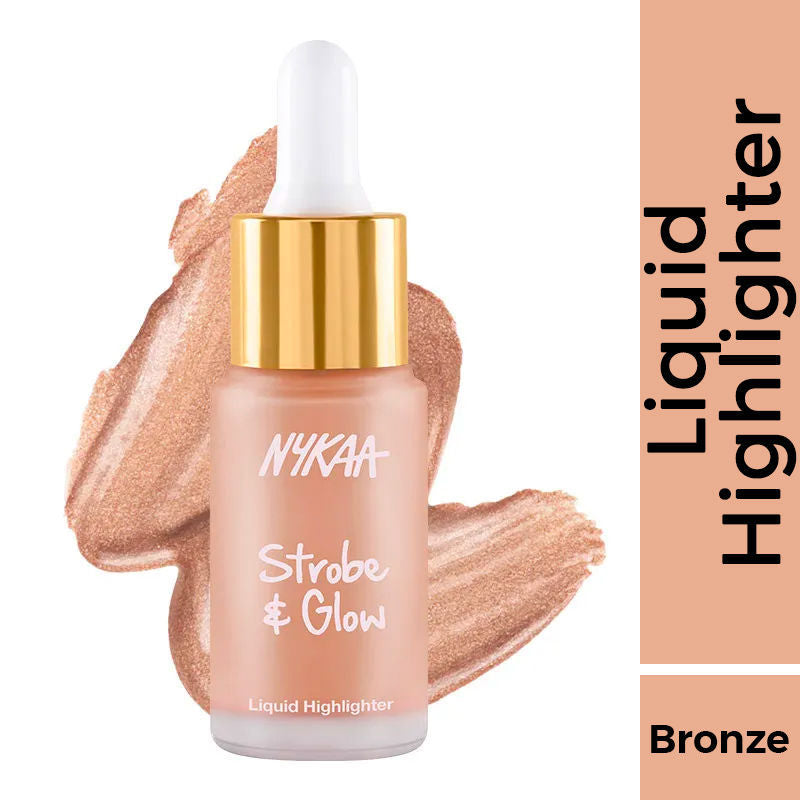 Nykaa Cosmetics Strobe & Glow Liquid Highlighter - Glazed Bronze (20ml)