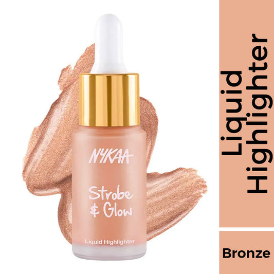 Nykaa Cosmetics Strobe & Glow Liquid Highlighter - Glazed Bronze (20ml)