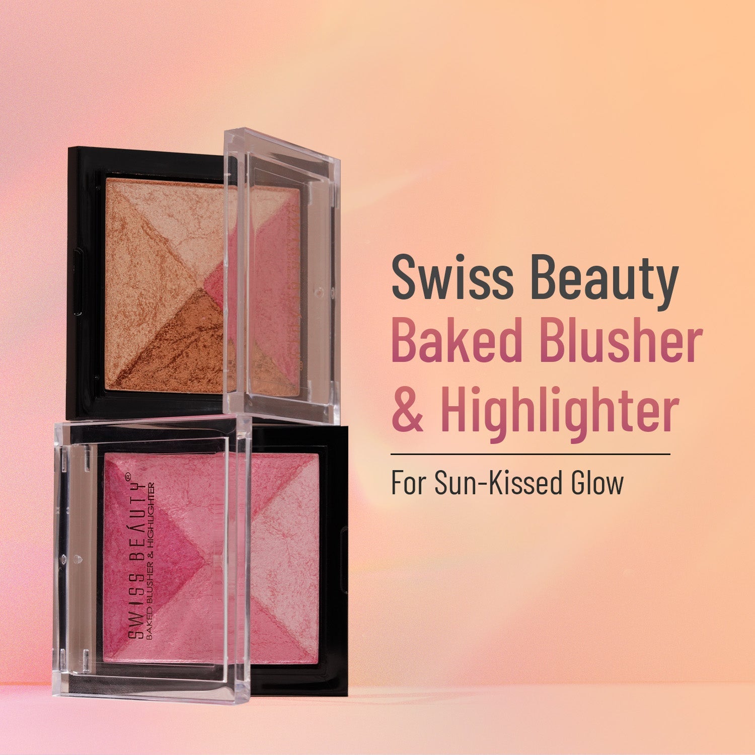 2-in 1- Baked Blusher & Highlighter