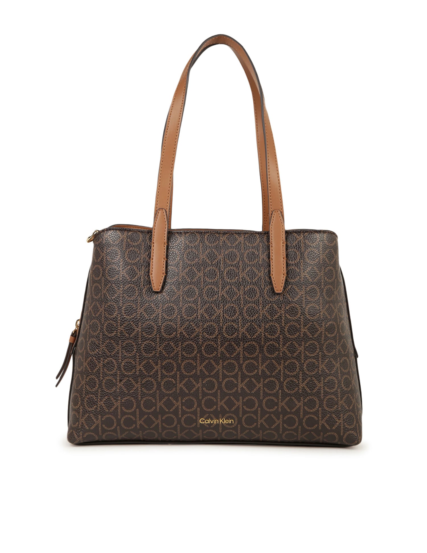 Millie Monogram Print Tote Bag