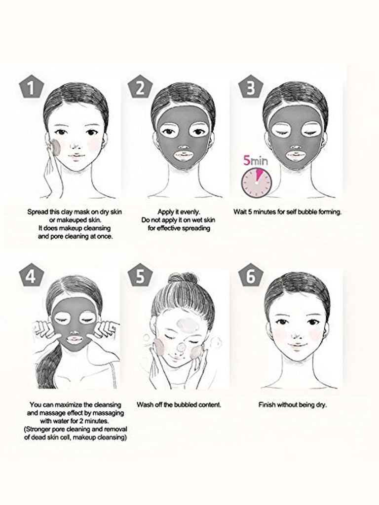 Elizavecca Milky Piggy Carbonated Bubble Clay Mask, Face mask, clay mask, Korean Beauty Products, face mask for glowing skin, buy face mask online at purepearlbeauty.com, korean glass skin