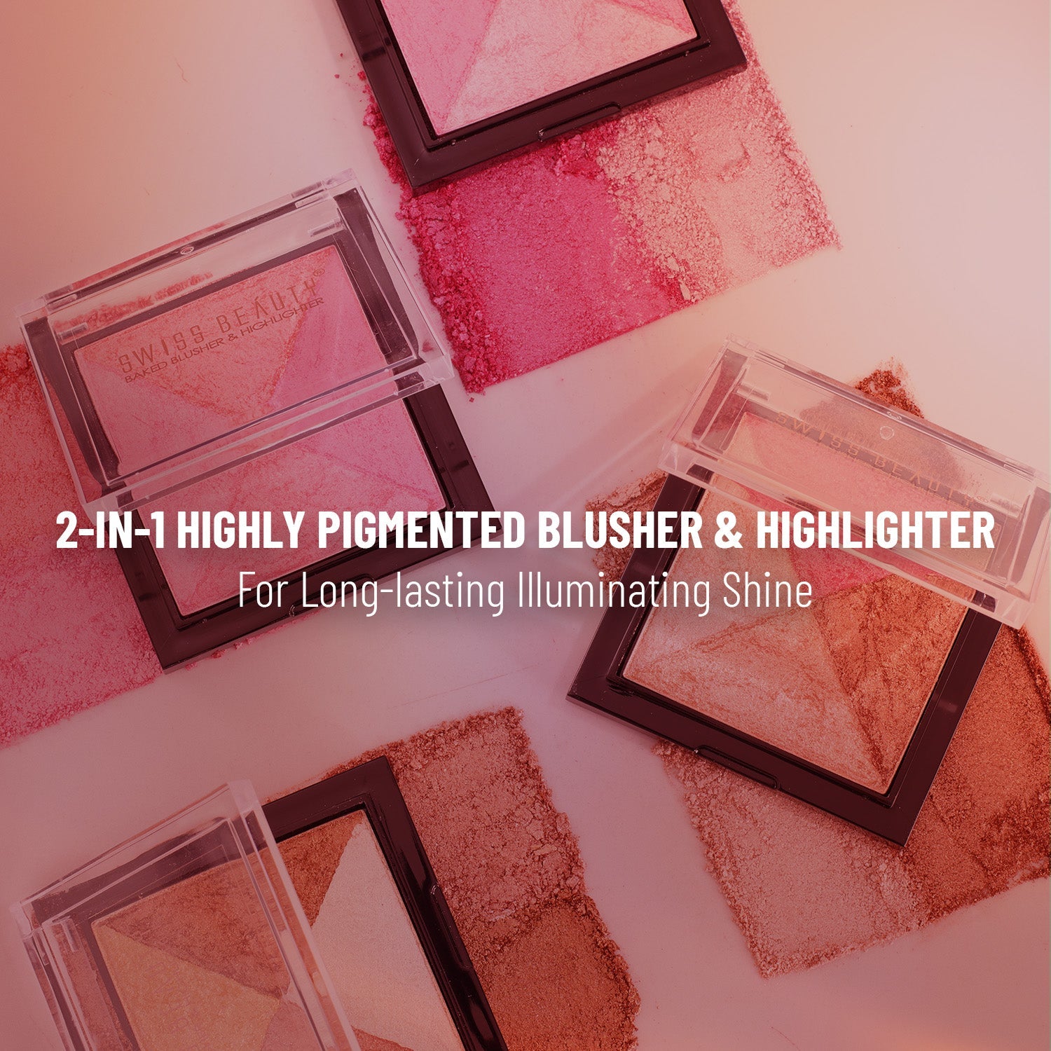 2-in 1- Baked Blusher & Highlighter