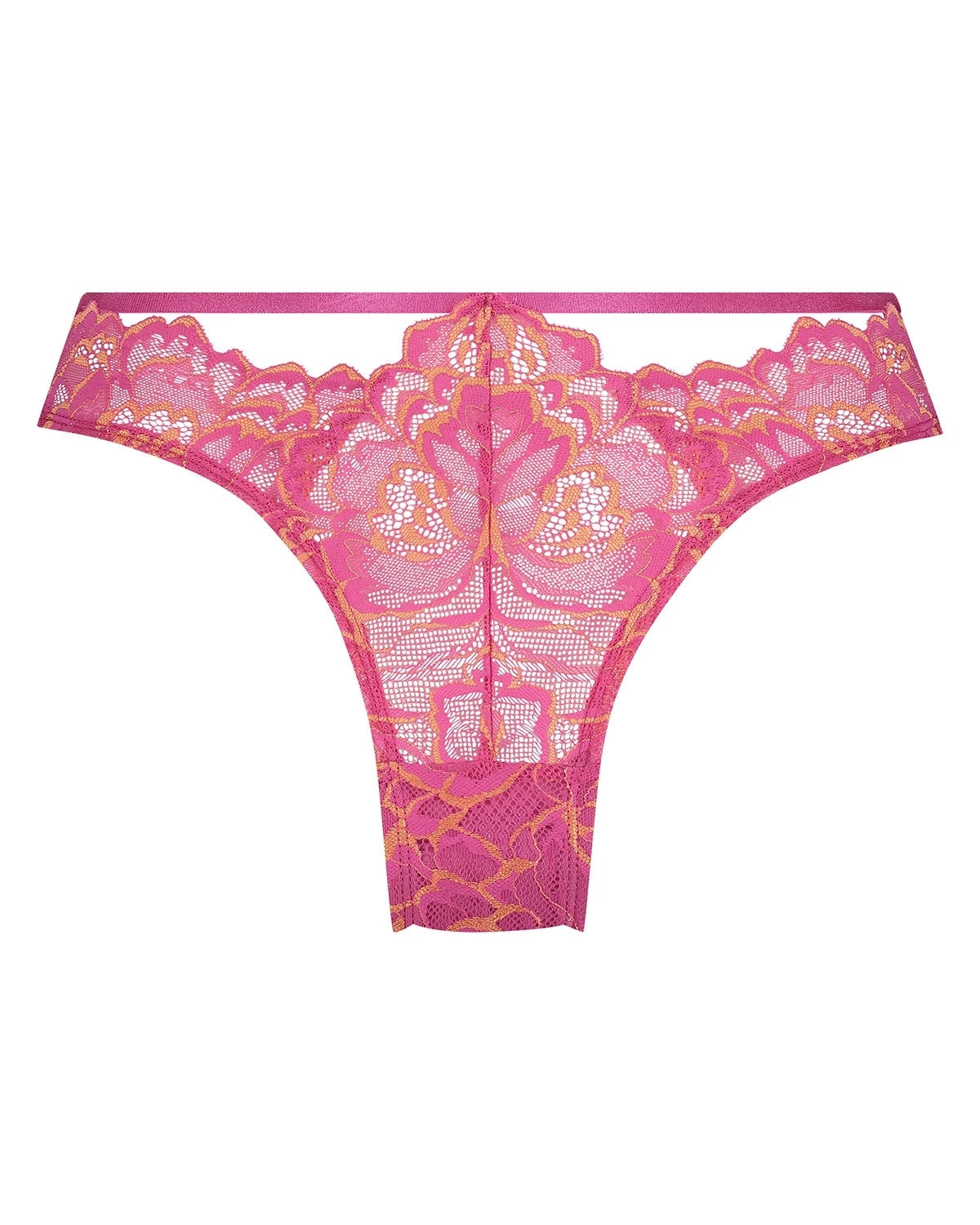 Hunkemoller High Leg Pink Brazilian Brief