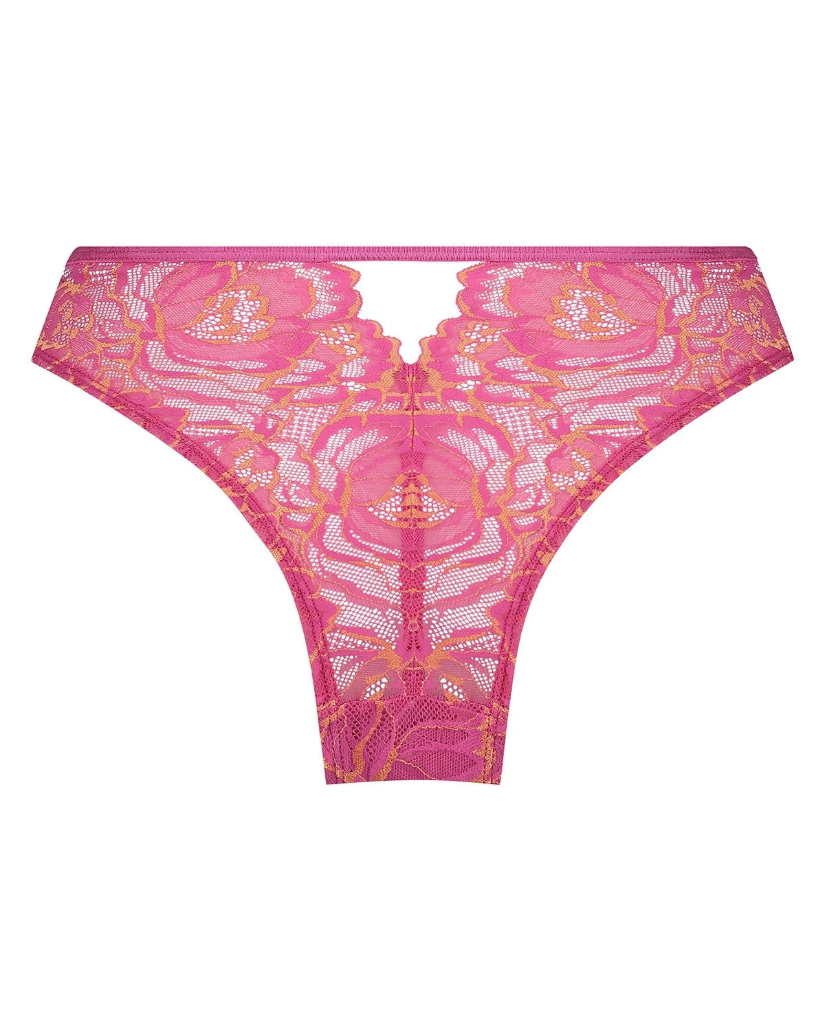 Hunkemoller High Leg Pink Brazilian Brief