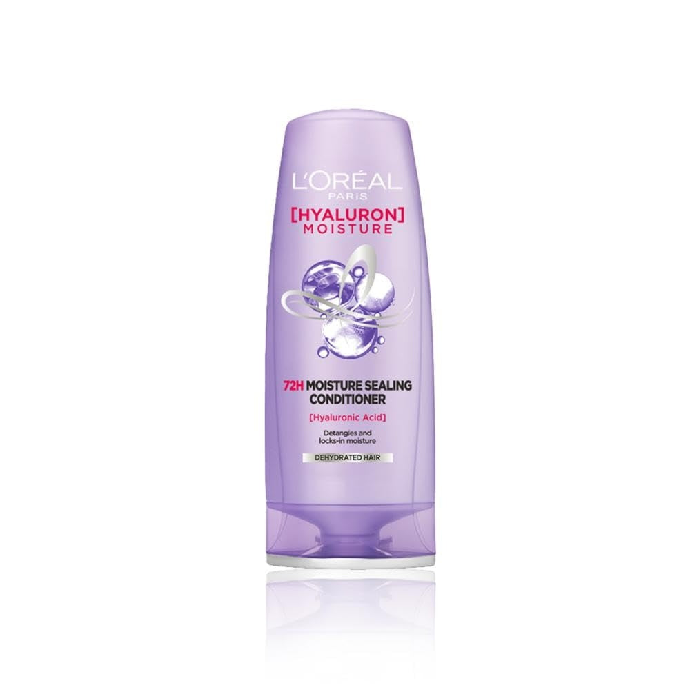 L'Oreal Paris Hyaluron Moisture 72H Moisture Sealing Conditioner powered by Hyaluronic Acid For Dry Hair, Makes Hair Frizz-free, Bouncy and Hydrated for 72 Hours, For All Hair Types- 180ml
