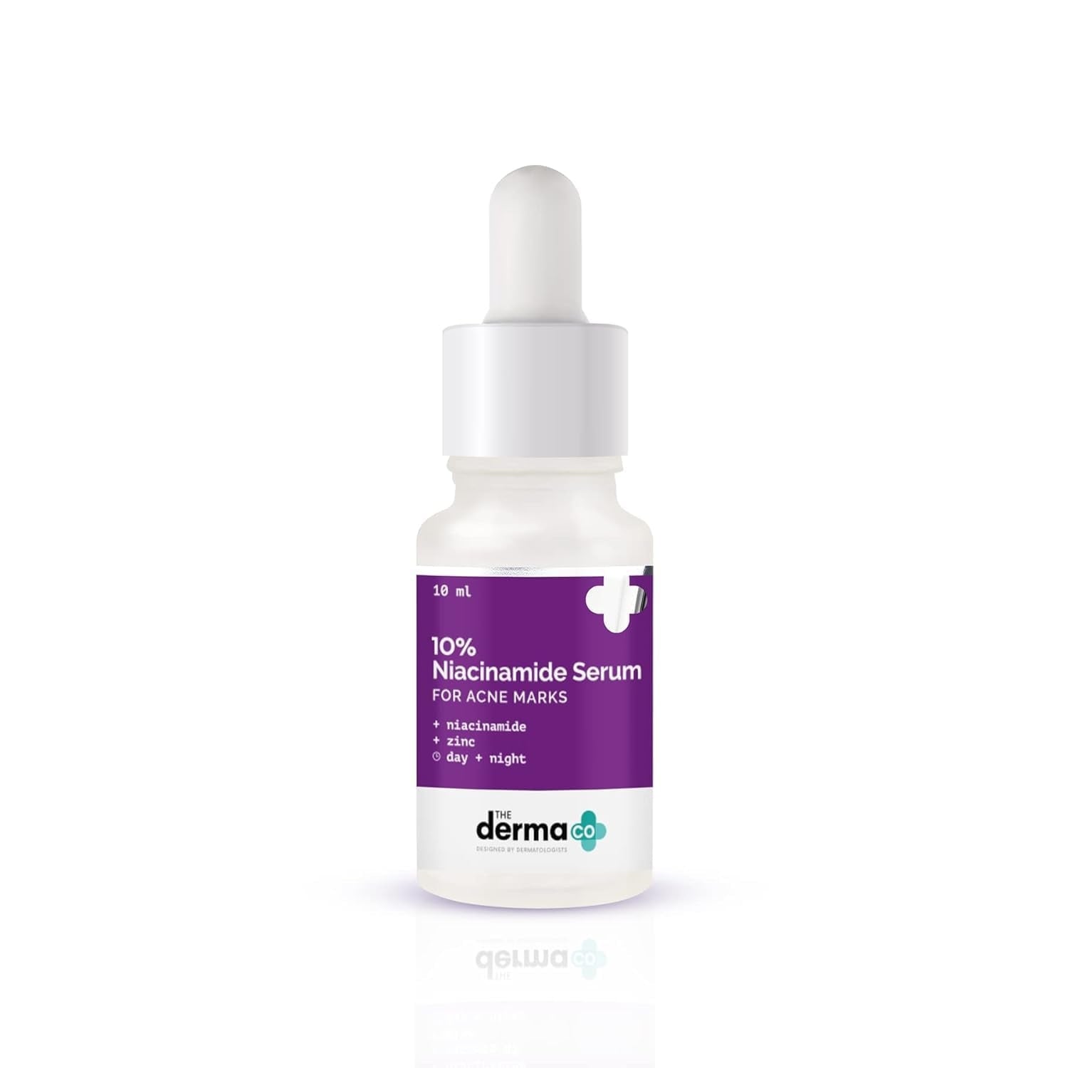 The Derma Co 10% Niacinamide Serum with 2% Zinc, Powered by Deep Penetration Formula™ | Fades Acne Marks, Controls Oil & Reduces Dark Spots | 10 ml
