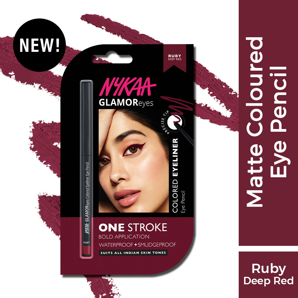 Nykaa GlamorEyes Colored Eyeliner - Ruby(0.3g)