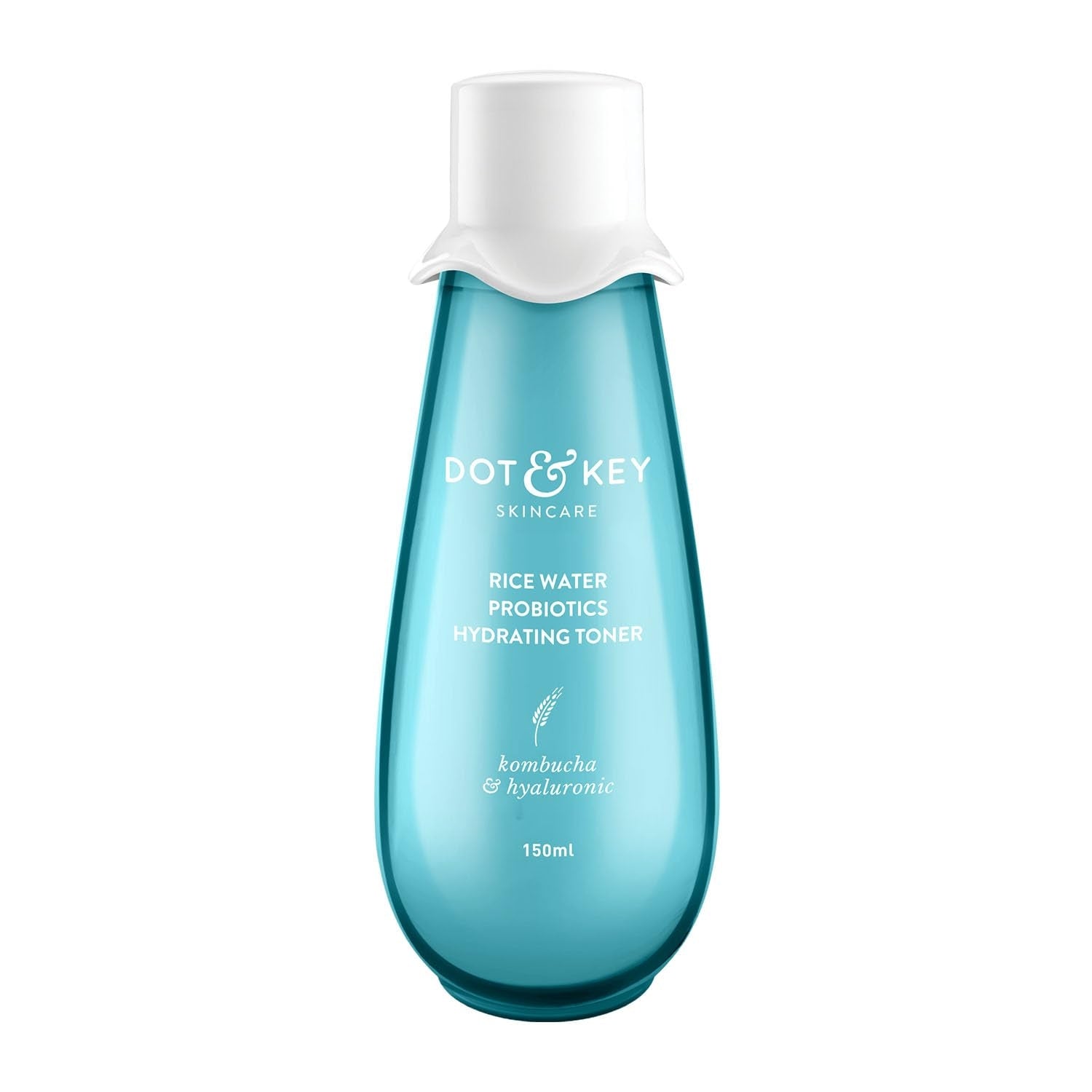 Dot & Key Rice Water Hydrating Toner With Hyaluronic |Rice Water Toner For Dry Skin, Sensitive Skin & Oily Skin |Alcohol-Free |Quick Absorbing & Non Sticky, For Hydrated Skin |Exfoliates Pores |150ml
