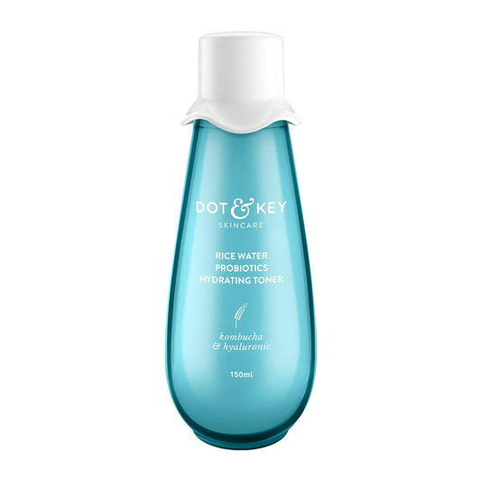 Dot & Key Rice Water Hydrating Toner With Hyaluronic |Rice Water Toner For Dry Skin, Sensitive Skin & Oily Skin |Alcohol-Free |Quick Absorbing & Non Sticky, For Hydrated Skin |Exfoliates Pores |150ml
