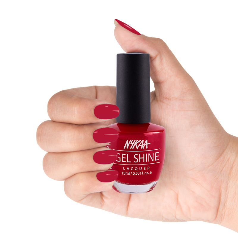 Nykaa Salon Shine Gel Nail Lacquer - Sangria In Spain 203 (15ml)