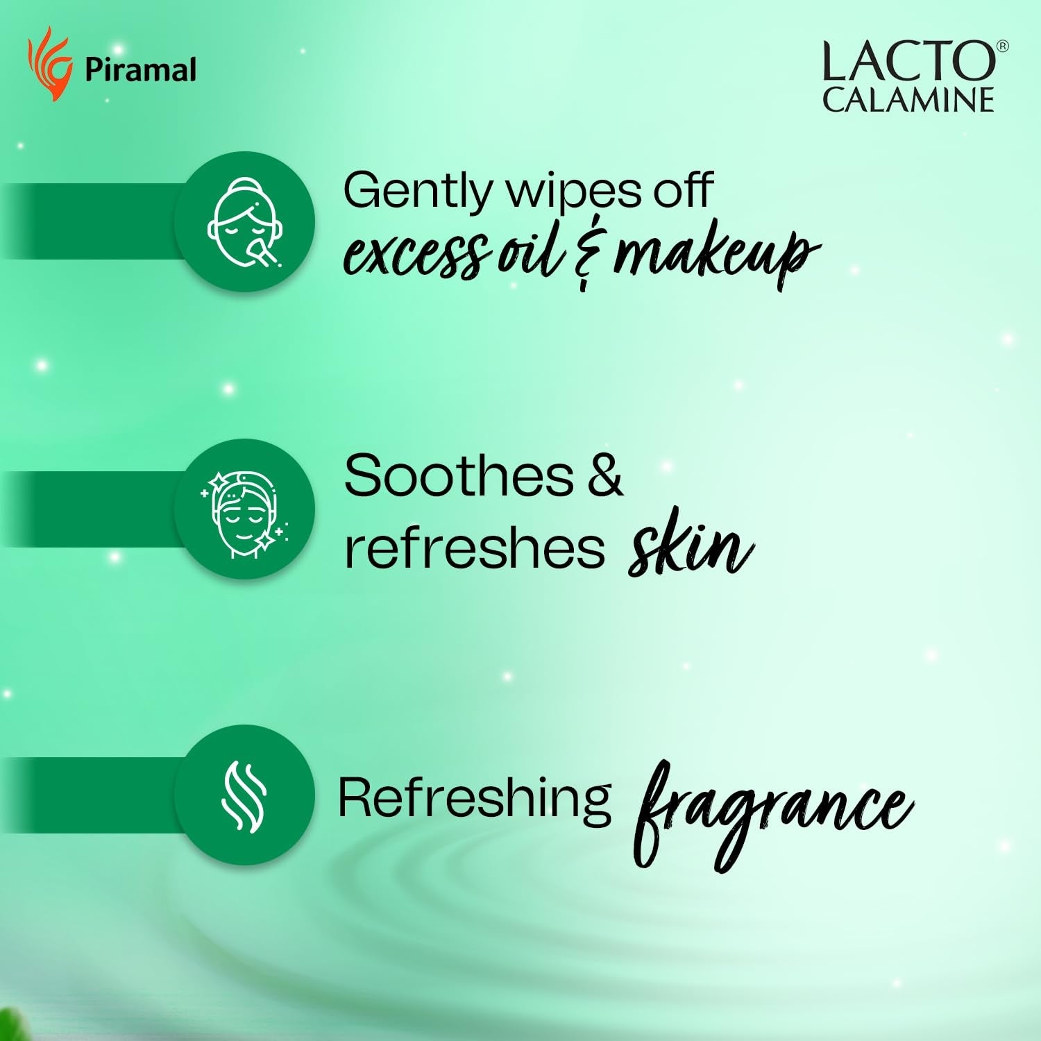 Lacto Calamine Daily Cleansing Facial Wipes 25N Each - Pack of 2 | Wet Wipes for Face with Aloe Vera, Cucumber & Vitamin E | Makeup Remover Wipes| Hydrating,Refreshing, Soothing|Paraben & Alcohol Free
