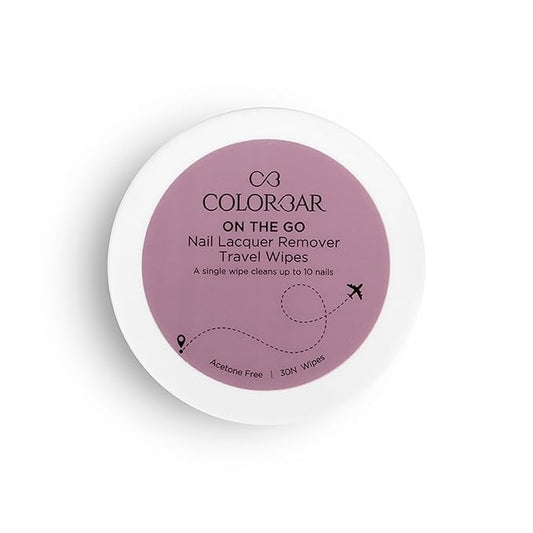 Colorbar On The Go Nail Lacquer Remover Travel Wipes | 30 Pieces