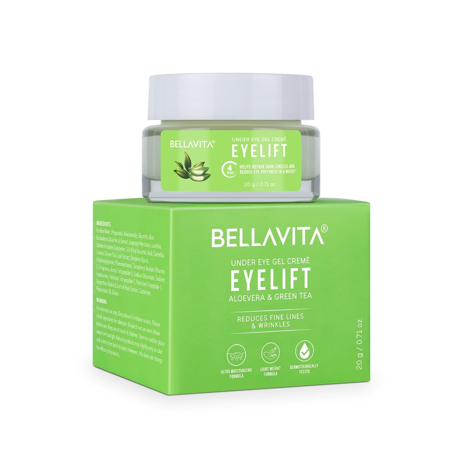 Bella Vita Organic EyeLift Hydrating Under Eye Cream Gel | 20g