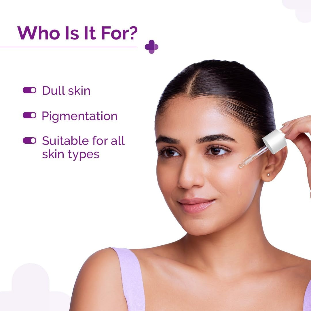 The Derma Co 10% Vitamin C Face Serum with 5% Niacinamide, Powered by Deep Penetration Formula™ | Fades Dark Spots | Reduces Pigmentation | Boosts Collagen | Brightens Skin | Suitable for All Skin Types | 30 ml
