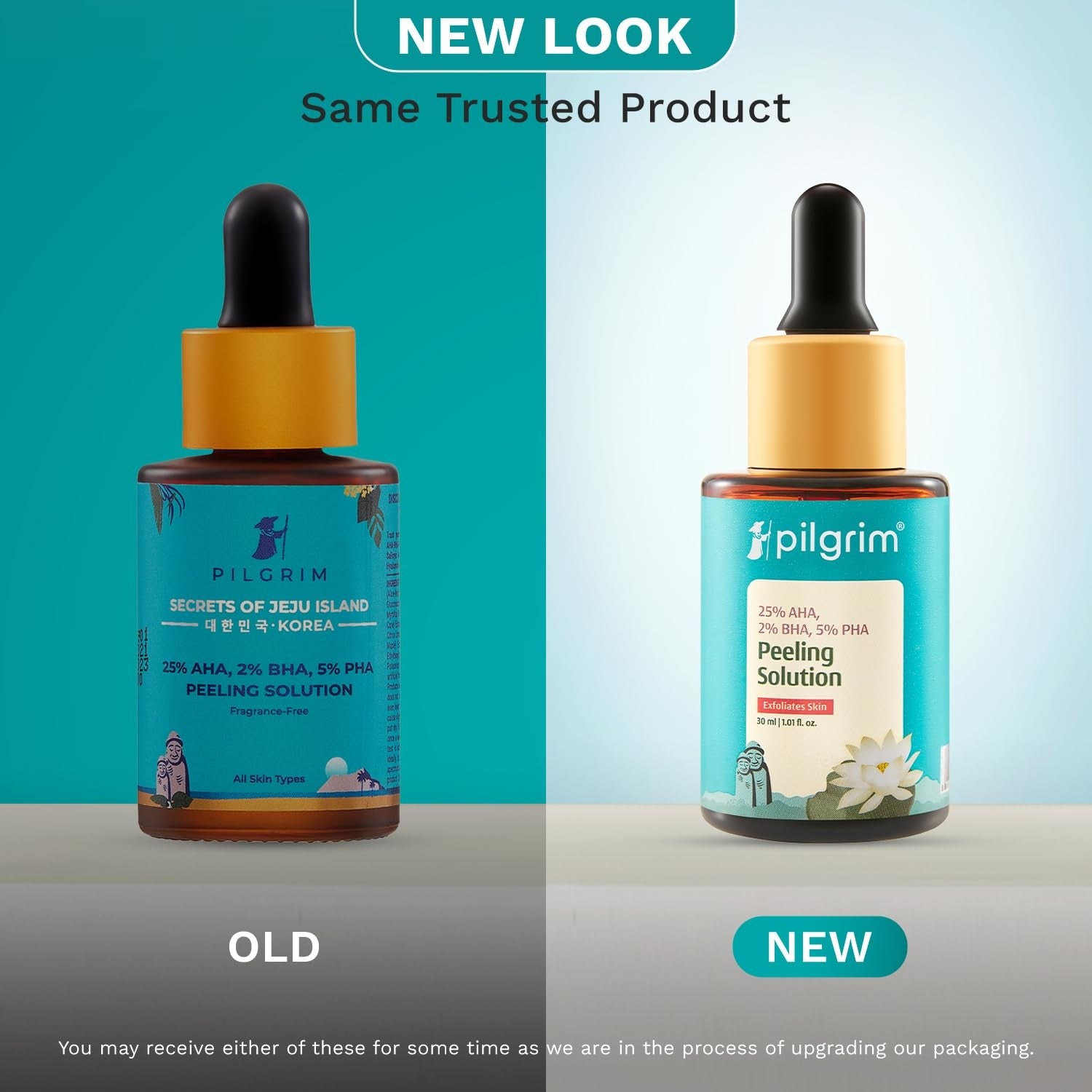 Pilgrim 25% AHA + 2% BHA + 5% PHA Peeling Solution | Men, Women