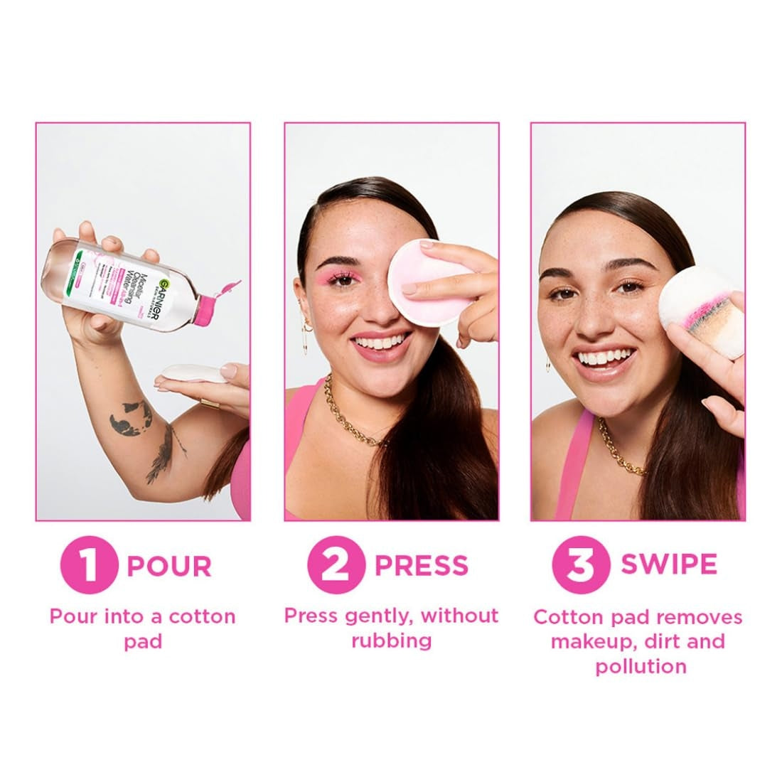 Garnier Skin Naturals, Micellar Cleansing Water, Face, cleansing milk, buy cleansing water online in India, makeup remover for face,  for all skin types, eyes, lips, and cheeks, GLYCERIN, alcohol free, hypoallergenic