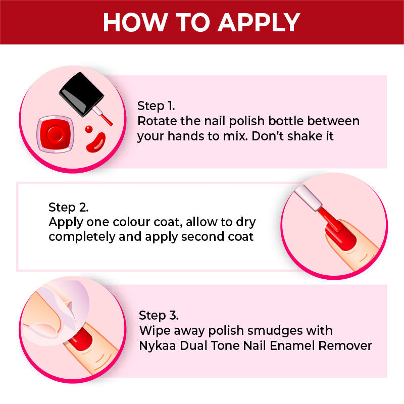 Nykaa Nail Enamel Polish - Red Velvet 03 (9ml)