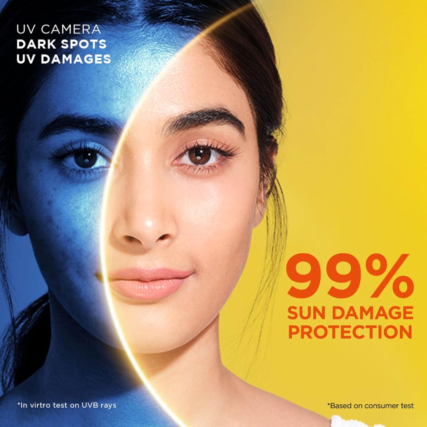Garnier Super UV Invisible Serum Sunscreen SPF 50 | UVA/B Broad Spectrum | with Vitamin C, 30ml