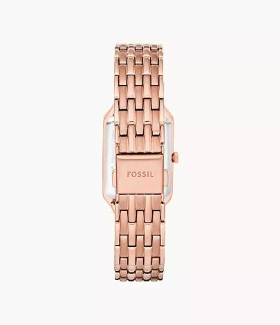 Raquel Three-Hand Date Rose Gold-Tone Stainless Steel Watch
