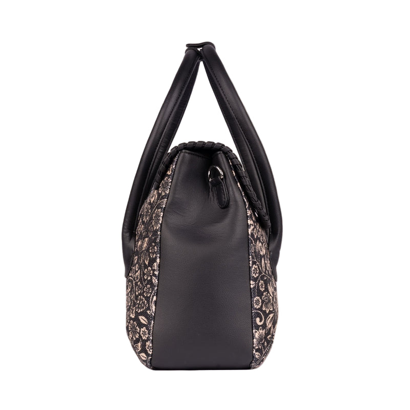 Floral Printed Oversized Structured Hand Bag