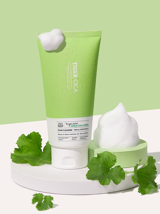 It's Skin Tiger Cica Green Chill Down Foam Cleanser