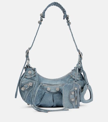 Balenciaga Le Cagole Small Denim Shoulder Bag