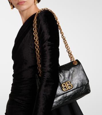 Balenciaga Monaco Mini Leather Shoulder Bag