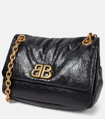 Balenciaga Monaco Mini Leather Shoulder Bag