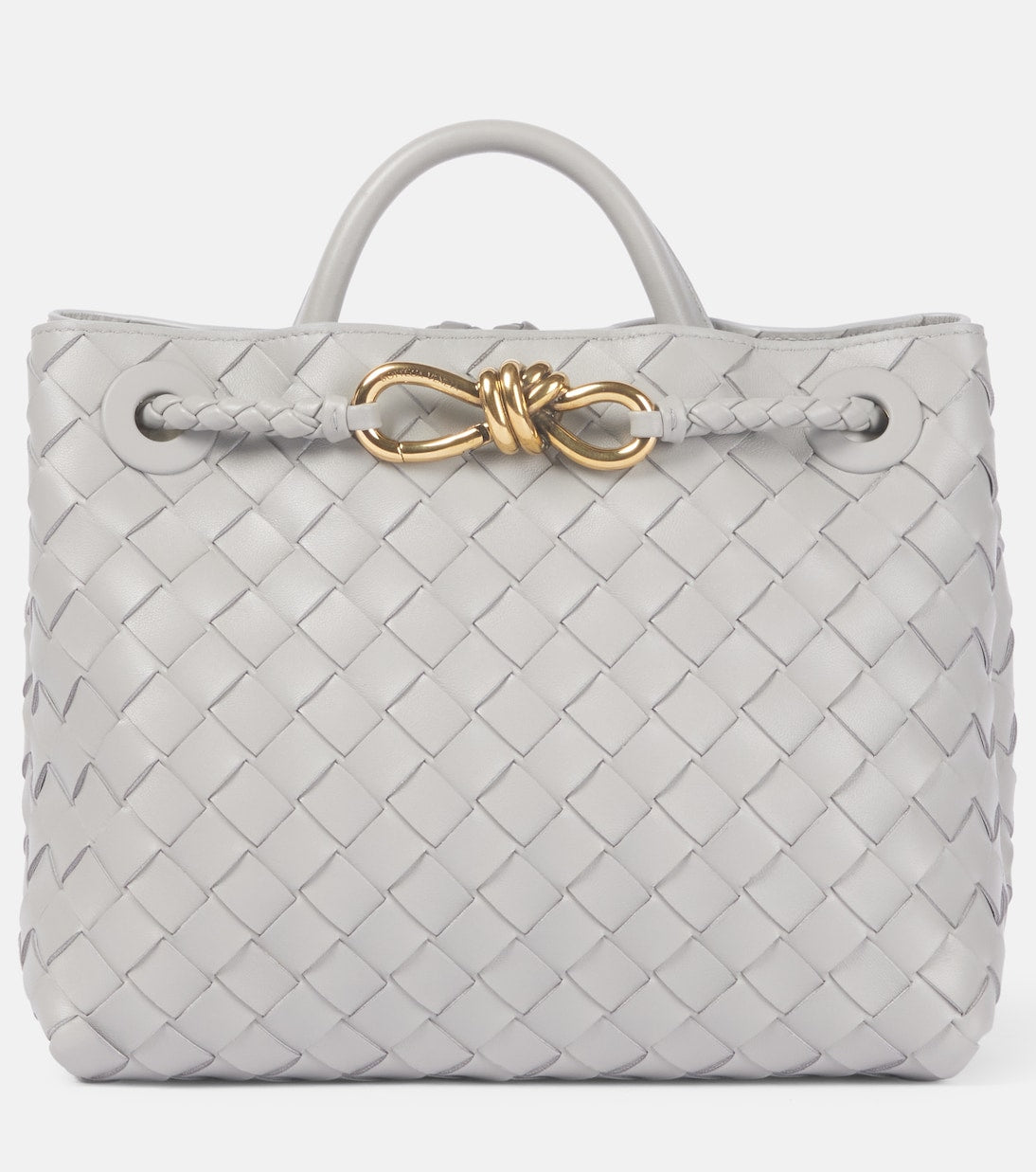 Bottega Veneta Andiamo Intrecciato Small Leather Tote Bag