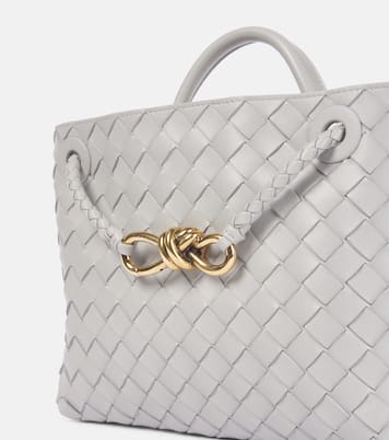 Bottega Veneta Andiamo Intrecciato Small Leather Tote Bag