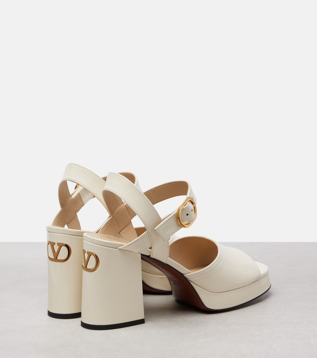 Fawcette 100 Ivory leather sandals