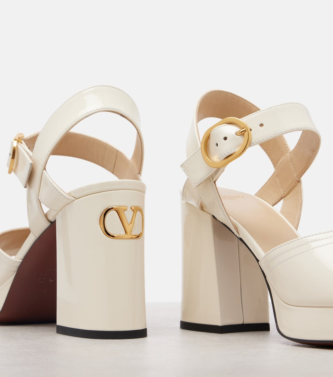 Fawcette 100 Ivory leather sandals
