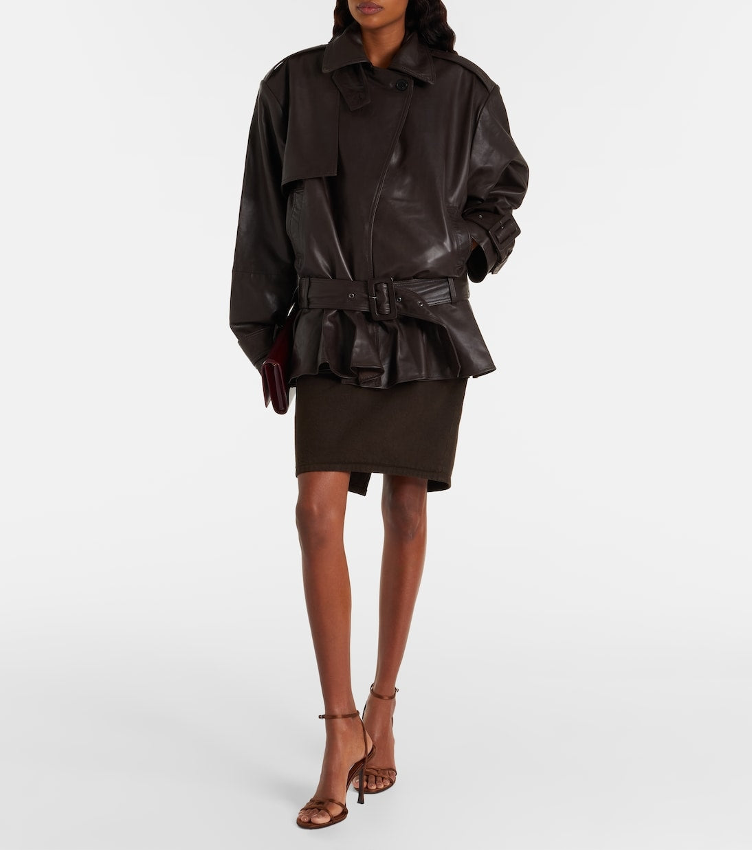 Leo 100 satin sandals