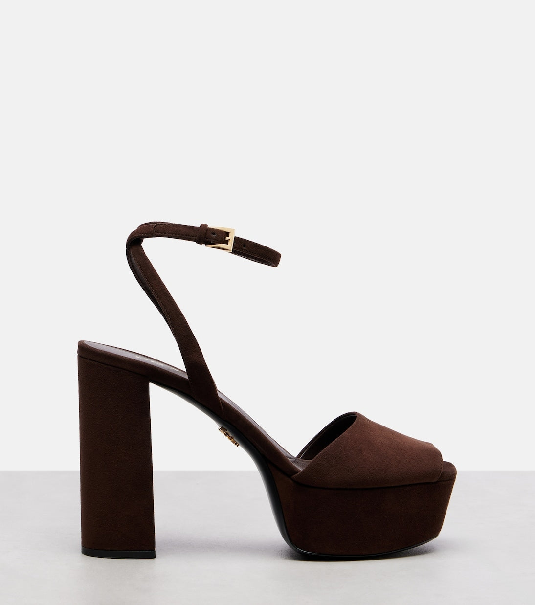 115 Suede Platform Sandals in Moro
