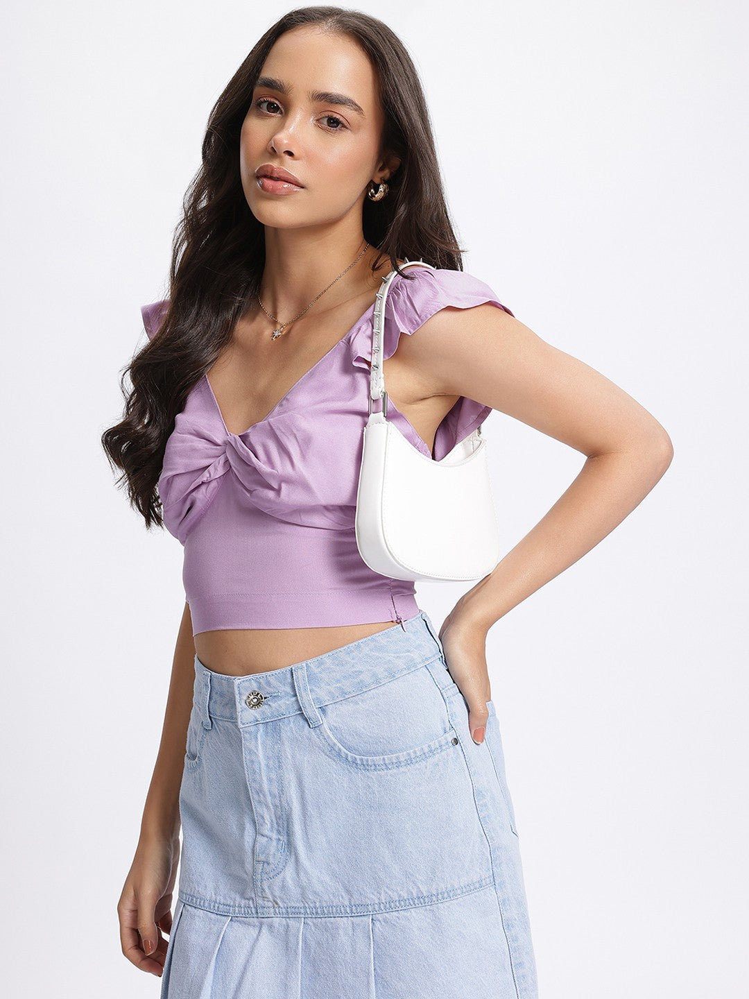 Womens Fashion, Western Wear, western Tops for women, Crop Top, Casual Tops, One Shoulder, Floral print, Pink Top, buy western wear, western tops for omen online in India at pure pearl beauty, western clothing online, plus size clothes for ladies, cute tops, casual, boho fashion