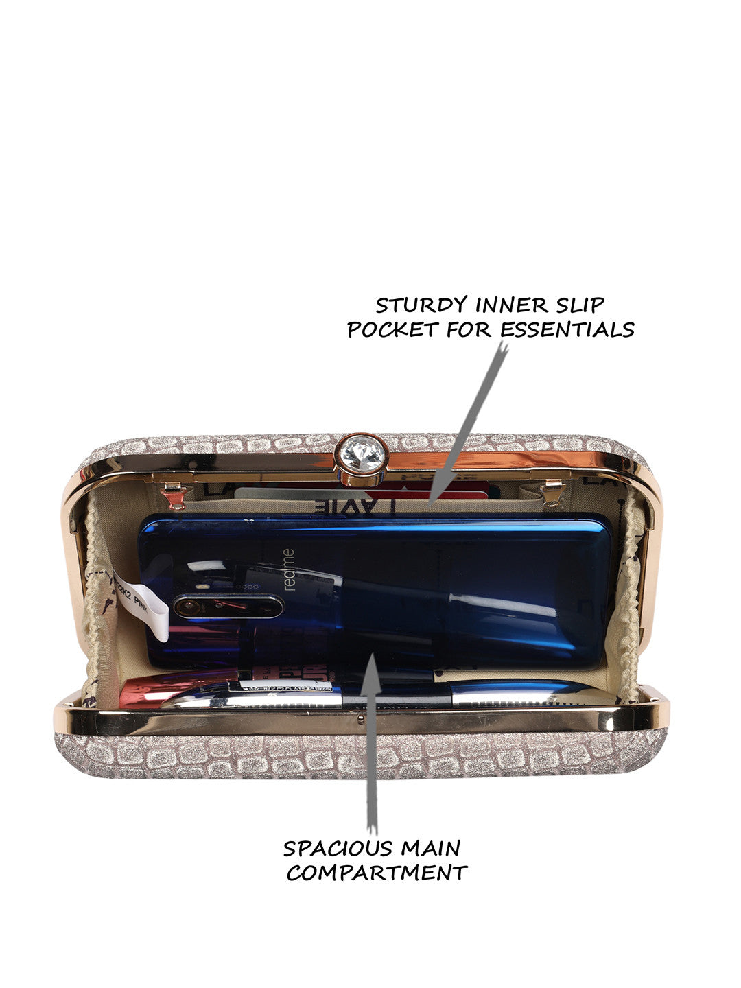 Women Tinsel Framed Clutch