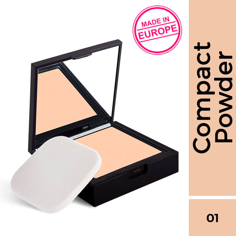 Nykaa SKINgenius Skin Perfecting & Hydrating Matte Powder Compact - Natural Ivory 01