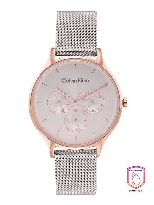 Calvin Klein Women Timeless Mesh Analogue Watch