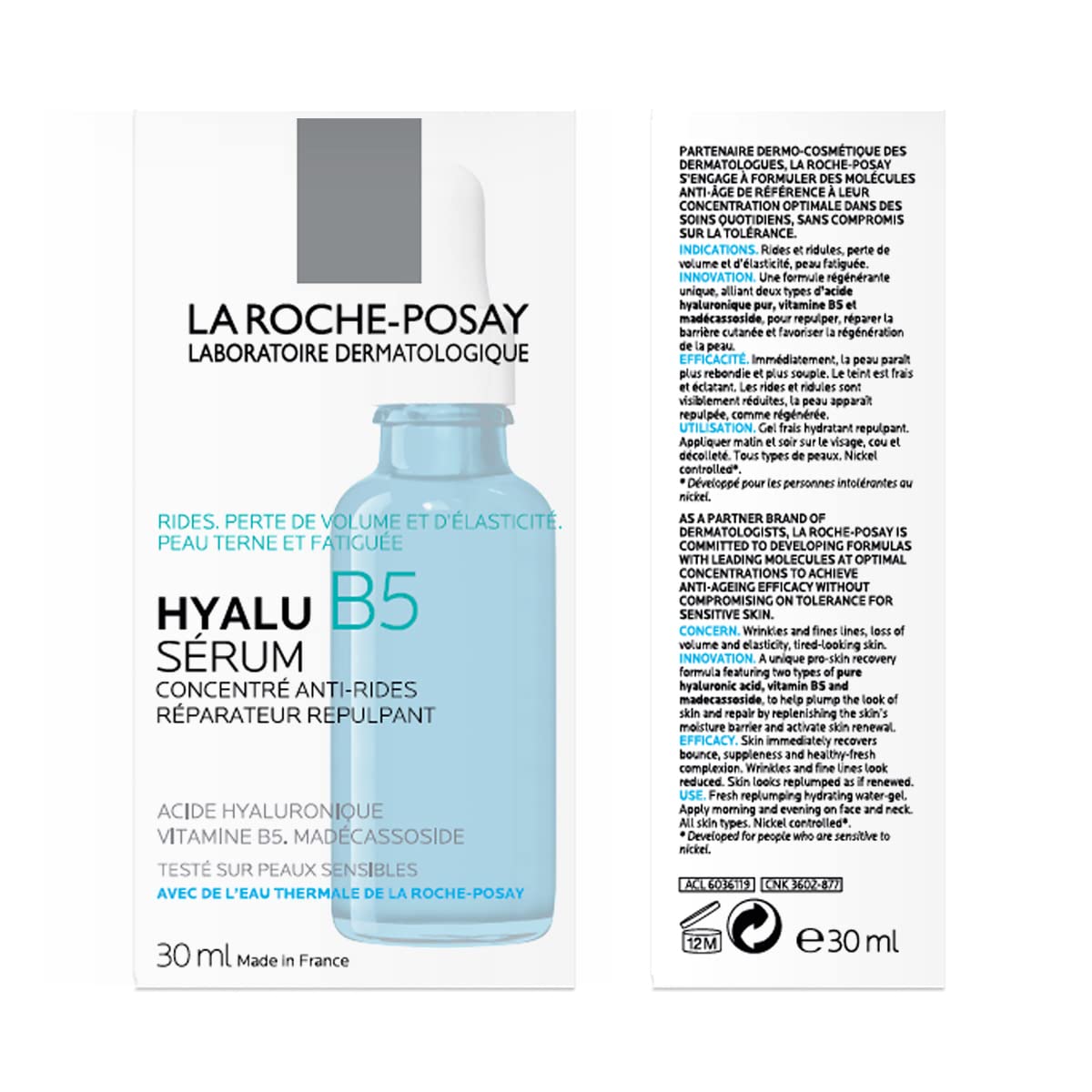 La Roche-Posay Hyalu B5 Hyaluronic Acid Serum Anti-Wrinkle Concentrate, 30ml