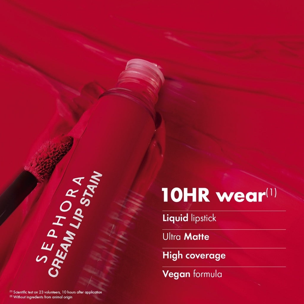 Sephora New Cream Lip Stain - 3 Red Shades, 5ml