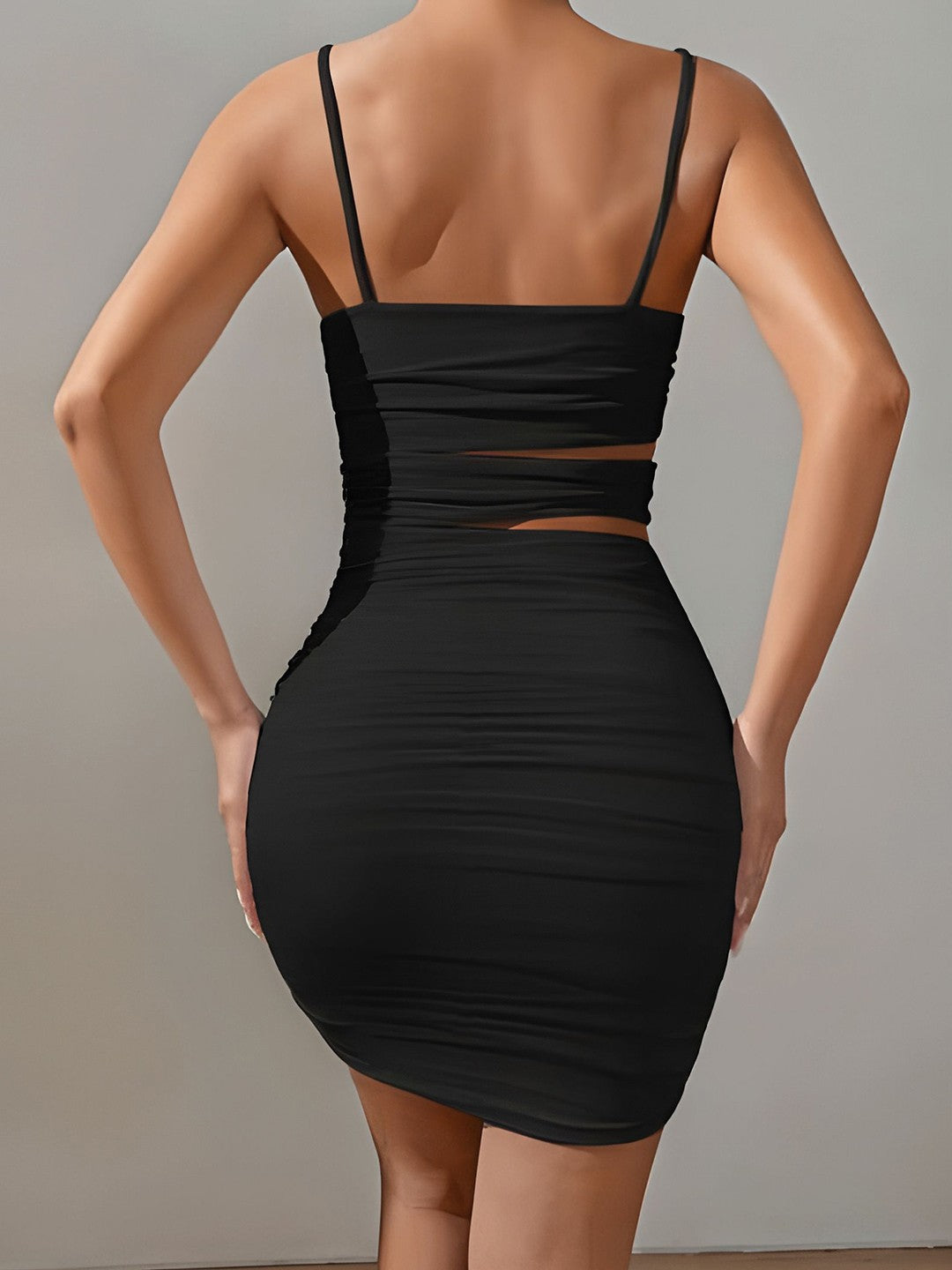 Sleeveless Cut-Outs Bodycon Dress