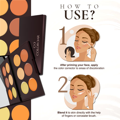 Colorbar 24Hrs Wear Concealer Palette- Medium Dark